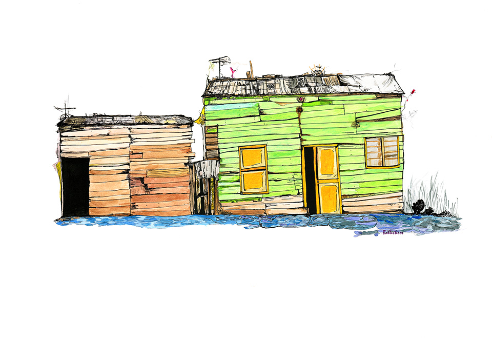 Casa Ciuda parapeto, arte cartagenero, Raul Ballesteros.